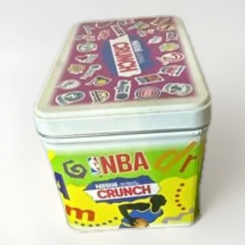 Vintage 1992 NBA Nestle Crunch Collector's Tin